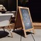 Flash Furniture Rustic Brown Wooden A-Frame Magnetic Chalkboard HGWA-GDIS-CRE8-442315-GG - alternate 6